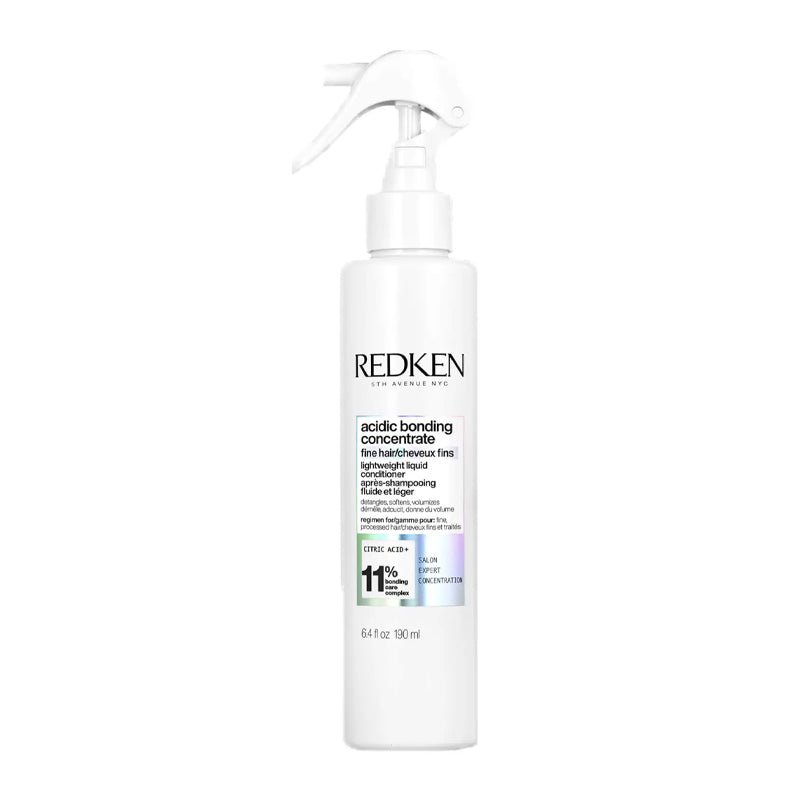 Redken Acidic Bonding Concentrate Lightweight Liquid Conditioner | easy-to-use | sprayable | conditioner | formulated | provide | bonding | smoothness | highly processed | fine hair | unique | spray | even | help | detangle | hair | feel soft | nourished | lightweight finish 