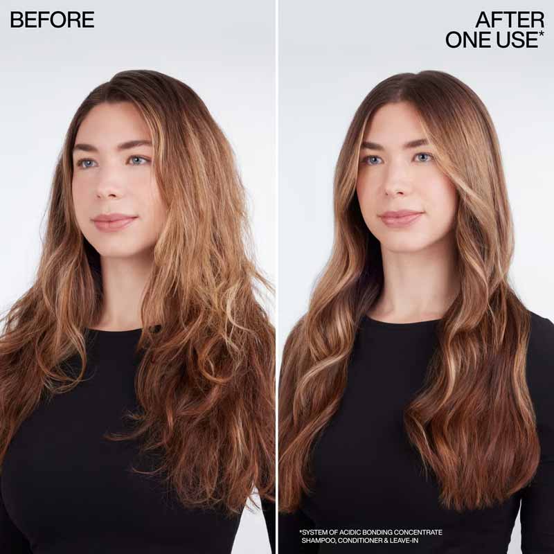 Redken Acidic Bonding Concentrate Perfecting Leave-In Treatment Before & After