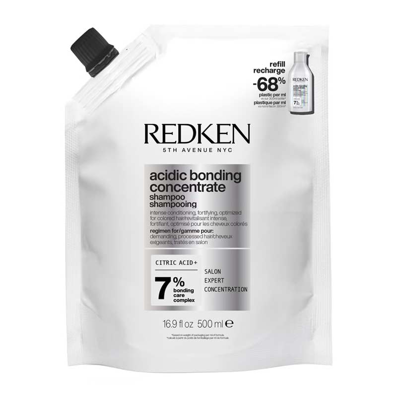 Redken Acidic Bonding Concentrate Shampoo 500ml Refill Pouch