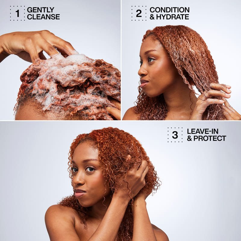 Redken Acidic Bonding Curls Shampoo | silicone-free | sulfate-free | removes build-up | gently cleanses curls | builds curly hair bonds | repairs curl strength | damaged and coloured hair | wavy, curly, and coily hair | defined curls | curly hair routine