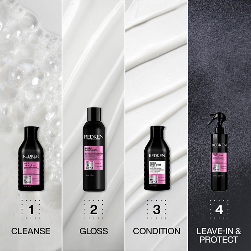 Redken Acidic Color Gloss Shampoo | Delivers glass-like shine | Acidic Shine Complex maintains color vibrancy