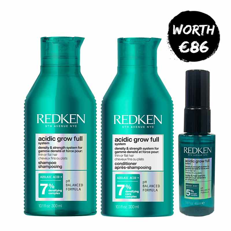 Redken Acidic Grow Full System Shampoo & Conditioner Duo + FREE Serum