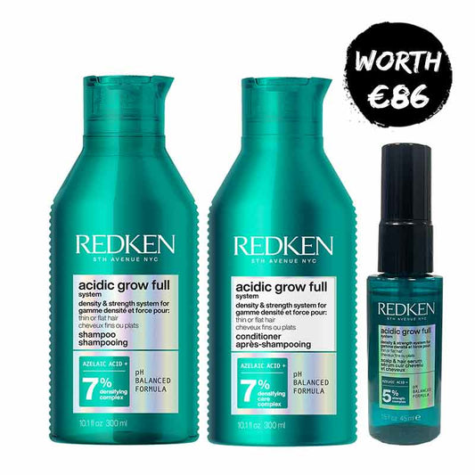 Redken Acidic Grow Full System Shampoo & Conditioner Duo + FREE Serum