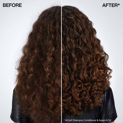 Redken All Soft Argan-6 Oil before and after