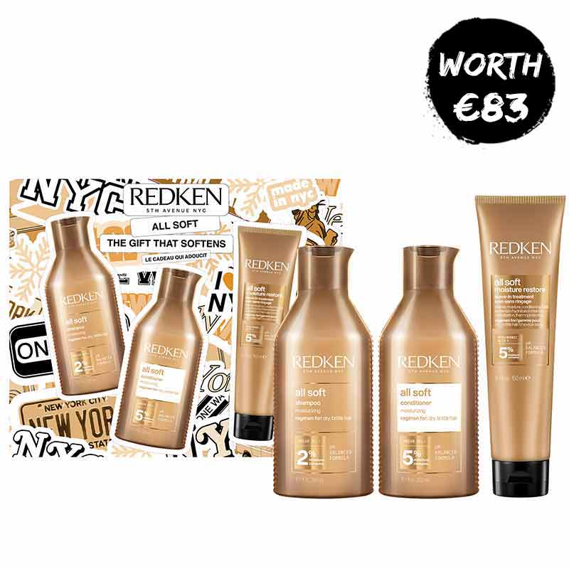 Redken All Soft Haircare Gift Set For Dry, Brittle Hair