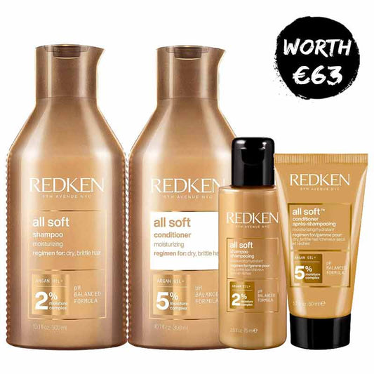 Redken All Soft Shampoo & Conditioner Home and Away Bundle