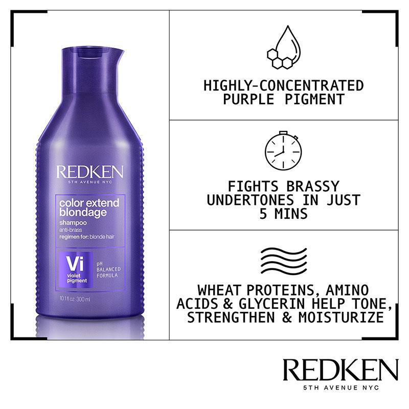 Redken Blondage Shampoo | blonde hair shampoo | purple shampoo | Color Extend