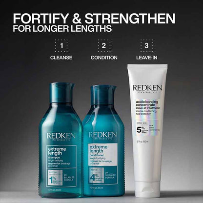Redken Extreme Length Haircare routine to repair and strengthen long hair