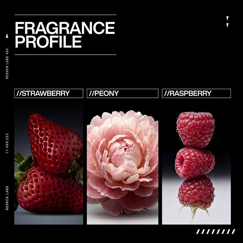 Redken Extreme Length Conditioner fragrance profile Strawberry, Peony & Raspberry