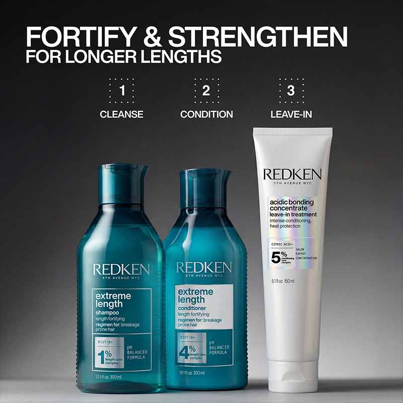 Redken Extreme Length Haircare Routine to strengthen long hair