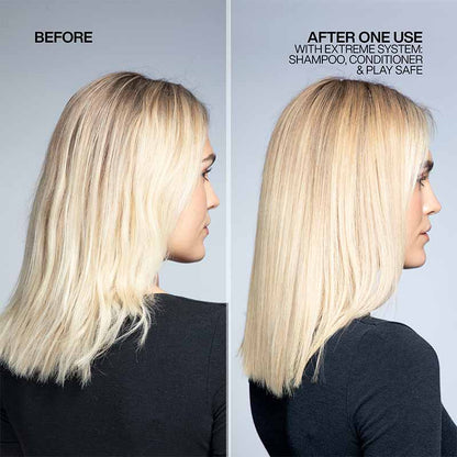 Redken Extreme Play Safe 230 | breaking hear | heat protection spray | fortifying leave in 