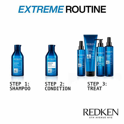 Redken Extreme Strength Builder | damaged hair treatment | breaking hair mask 