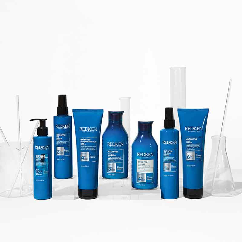 Redken Extreme Strength Builder | damaged hair treatment | breaking hair mask 