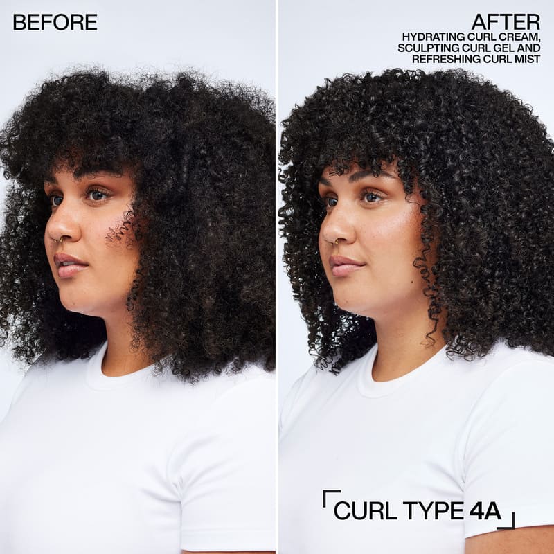 Redken Hydrating Curl Cream | curl defining cream | defines frizzy hair | heat protection | frizz reduction