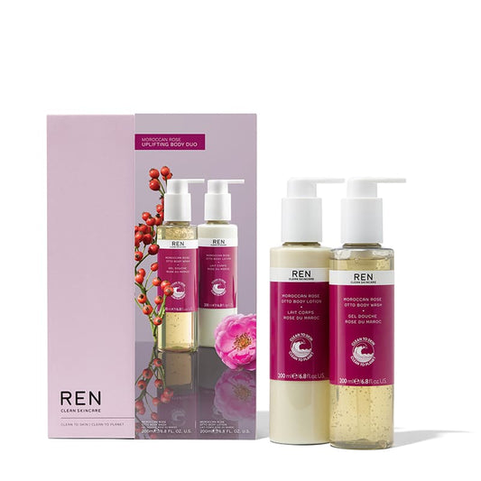 REN Moroccan Rose Uplifting Body Duo Gift Set Discontinued
