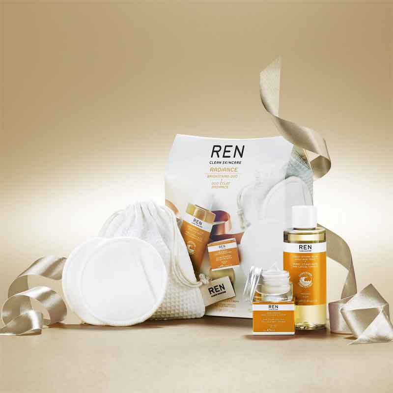 REN Radiance Brightening Duo Gift Set, dull skin solutions