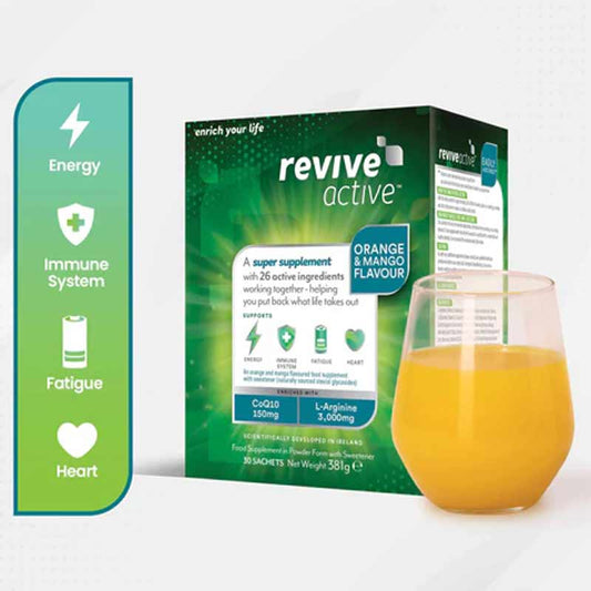 Revive Active Orange & Mango Flavour Supplement For Energy, Immune System, Fatigue and Heart