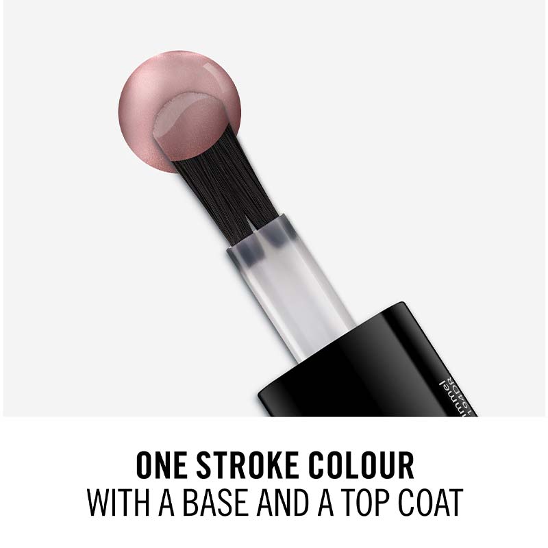 Rimmel London 60 Seconds Nail Polish | Maxi brush | One Stroke Colour | Opaque | Quick dry 