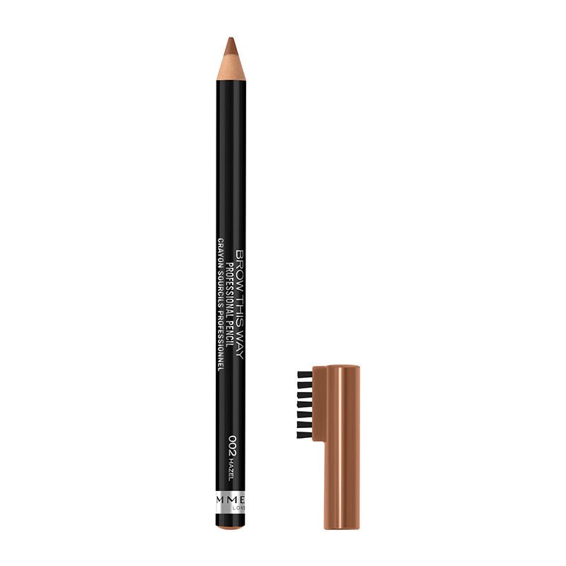 Rimmel London Brow This Way Professional Brow Pencil | Colour | Hazel | Eyebrow | Brush | Fuller
