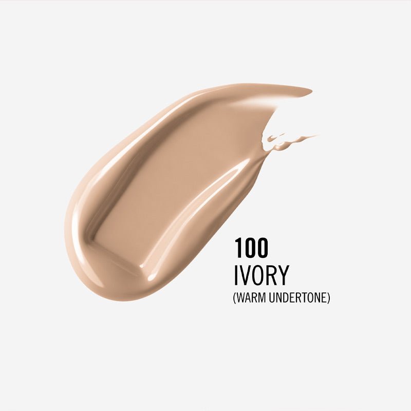 Rimmel London Lasting Finish 35 Hour Foundation | 100 ivory | warm undertone | swatch | hyaluronic acid | niacinamide | vitamin E | cruelty free | vegan | flawless | natural | finish | full coverage | long wear | all day to all night  