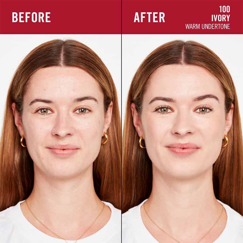 Rimmel London Lasting Finish 35 Hour Foundation | 100 ivory | warm undertone | before | after | makeup | flawless | hydrated | radiant | long wear  makeup | melts | skin | blend | seamless | conceal dark circles | imperfections | sets beautifully | won’t budge | flawless | complexion | skin | radiant