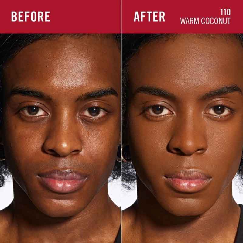 Rimmel London, Multi-Tasker Wake Me Up Foundation & Concealer, medium coverage concealer, before and after dark skin