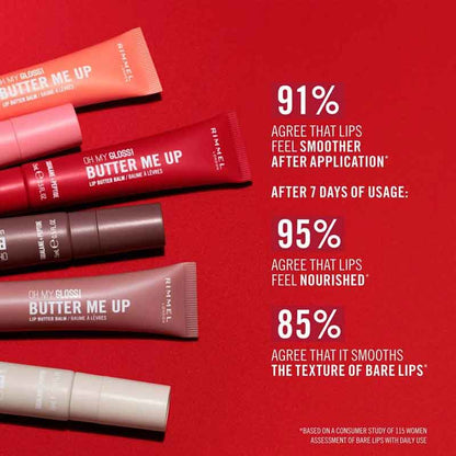 Rimmel London Oh My Gloss! Butter Me Up Lip Butter Balm, smoothing lip balm, glossy lip balm