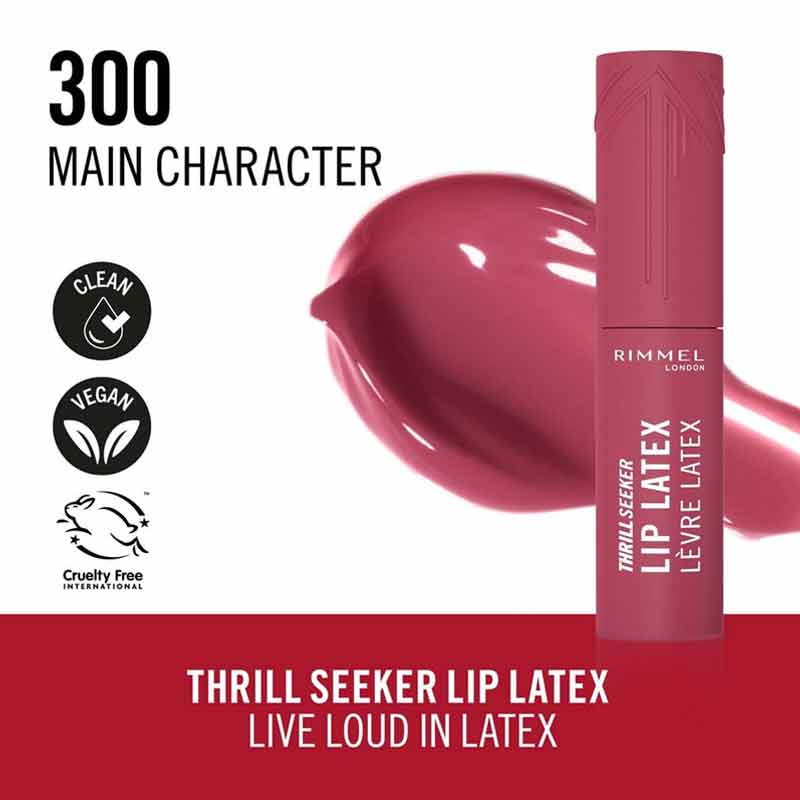 Rimmel London Thrill Seeker Lip Latex, Rimmel pink lipstick, glossy liquid lipstick