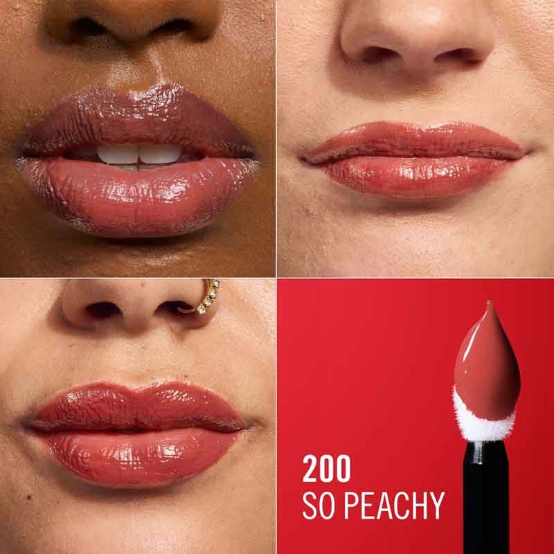 Rimmel London Thrill Seeker Lip Latex 200 So Peachy, Peach Lipstick