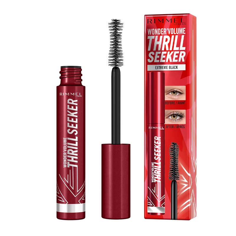 Rimmel London Volume Thrill Seeker Mascara | olivia neill mascara | extreme black mascara