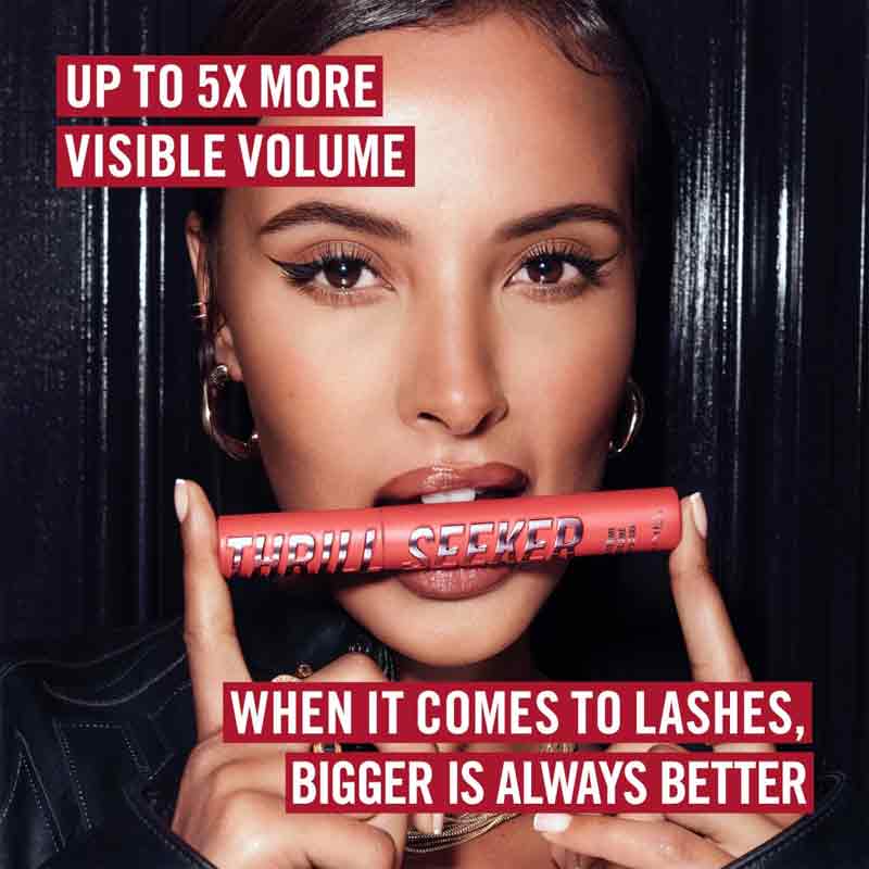 Rimmel Thrill Seeker Extreme Volume Mascara, volumising mascara, Maya Jama Rimmel Thrill Seeker