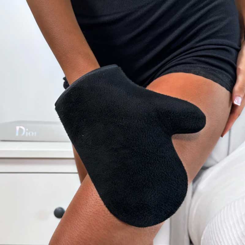 Rose & Caramel Deluxe Ultra Soft Velvet Tanning Mitt