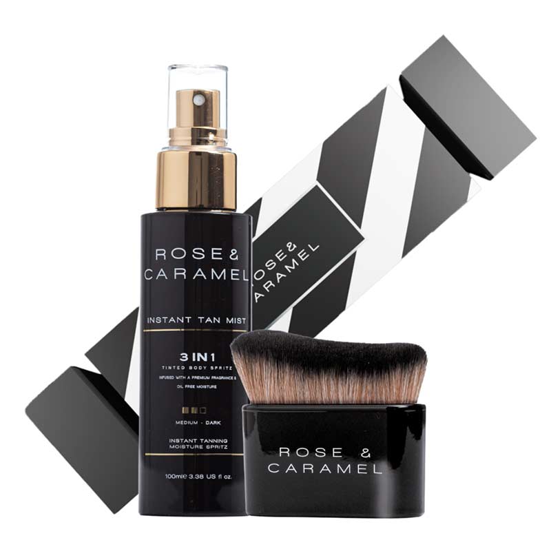 Rose & Caramel Glow & Go Self Tan Christmas Cracker Gift Set