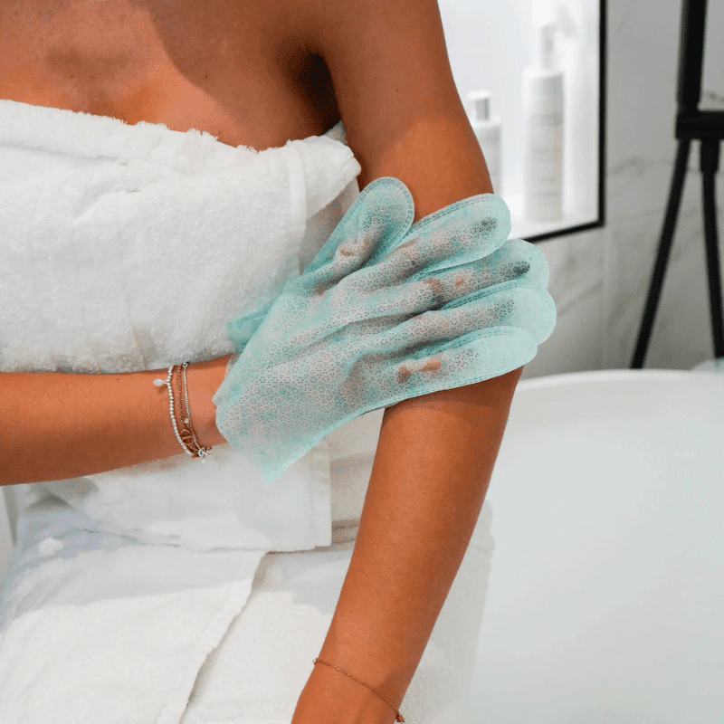 Rose & Caramel Purity Reset 4-in-1 Tan Removal Gloves