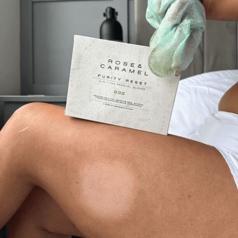 Rose & Caramel Purity Reset 4-in-1 Tan Removal Gloves