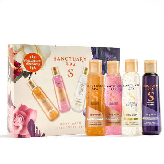 Sanctuary Bodywash Discovery Gift Set White Background