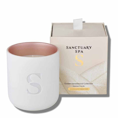 Sanctuary Golden Sandalwood Candle with box