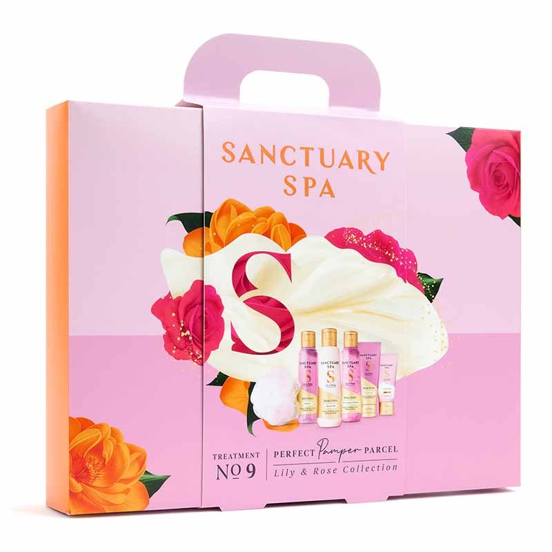 Sanctuary Lily & Rose Pamper Parcel Gift Set Front