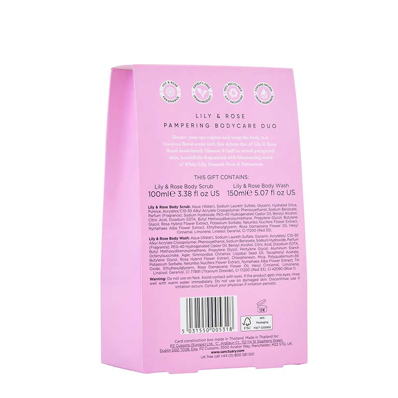 Sanctuary Lily & Rose Pampering Bodycare Duo Gift Set