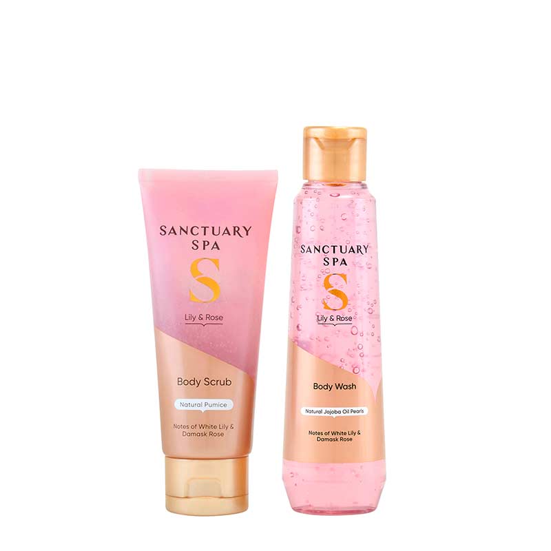 Sanctuary Lily & Rose Pampering Bodycare Duo Gift Set