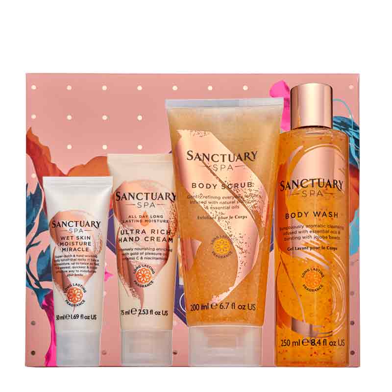 Sanctuary Luxe Body Treats Gift Set | body wash | hand cream | moisturiser | body scrub