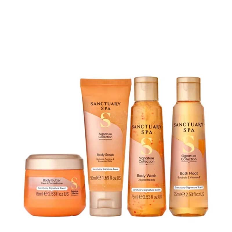 Sanctuary, Sanctuary Signature Minis Gift Set, Travel Size Body Wash, Travel Size Body Lotion