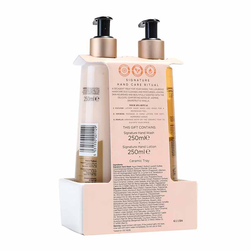 Sanctuary Signature Handcare Collection Gift Set back view