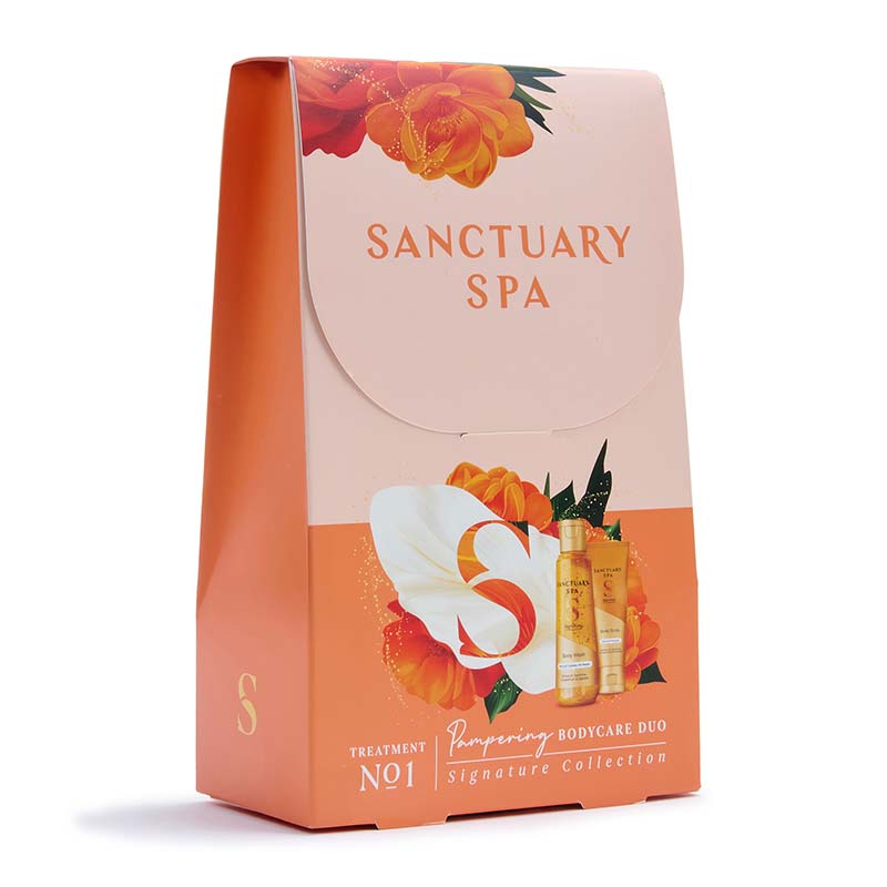Sanctuary Signature Pamper Duo Gift Set Packaging