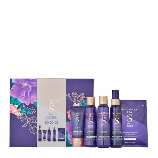 Sanctuary Unwind Wonders Gift Set | de stress sleep gift set | natural sleep aids gift set