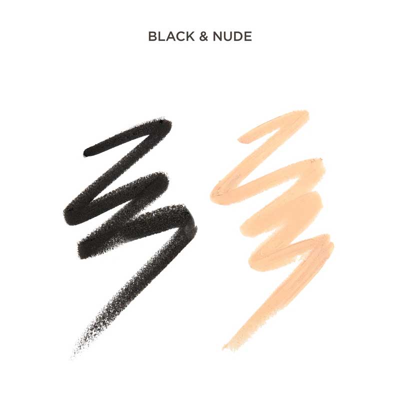 Sculpted By Aimee Connolly Double Ended Kohl Eye Pencil | nude eye liner | brightening eyeliner for under eyes | black eyeliner | double ended eye liner for smokey and brightening eyes