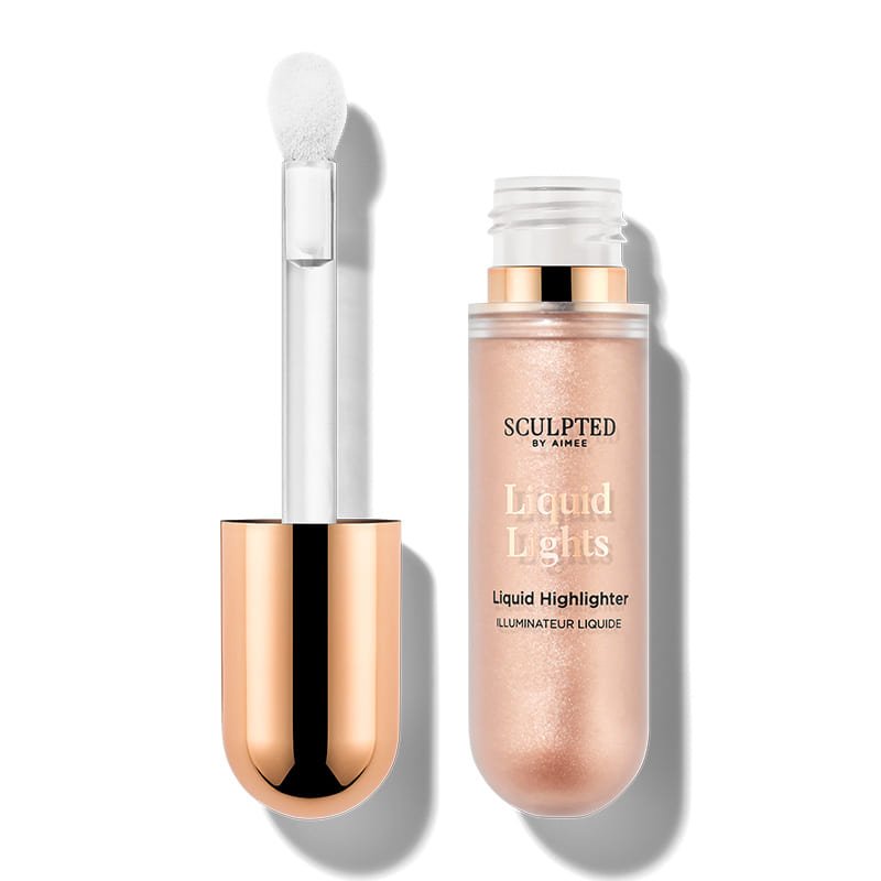 Sculpted By Aimee | Liquid Lights | liquid face products | liquid blush | liquid bronzer | liquid highlighter | weightless formula | melts into skin | blends seamlessly | buildable glowy finish | no-makeup makeup look | game changer
