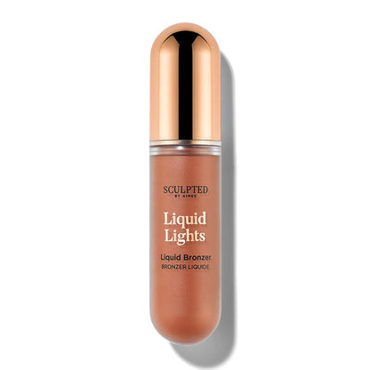 Sculpted By Aimee | Liquid Lights | liquid face products | liquid blush | liquid bronzer | liquid highlighter | weightless formula | melts into skin | blends seamlessly | buildable glowy finish | no-makeup makeup look | game changer