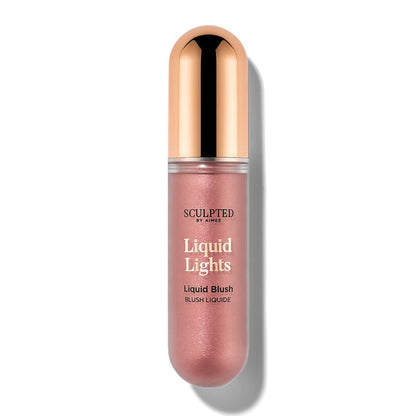 Sculpted By Aimee | Liquid Lights | liquid face products | liquid blush | liquid bronzer | liquid highlighter | weightless formula | melts into skin | blends seamlessly | buildable glowy finish | no-makeup makeup look | game changer