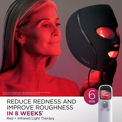Shark CryoGlow Under-Eye Cooling + LED Face Mask red and infrared light theropy mask